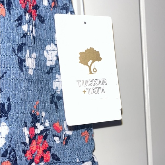 Tucker + Tate Blue Floral Romper - Picture 3 of 8